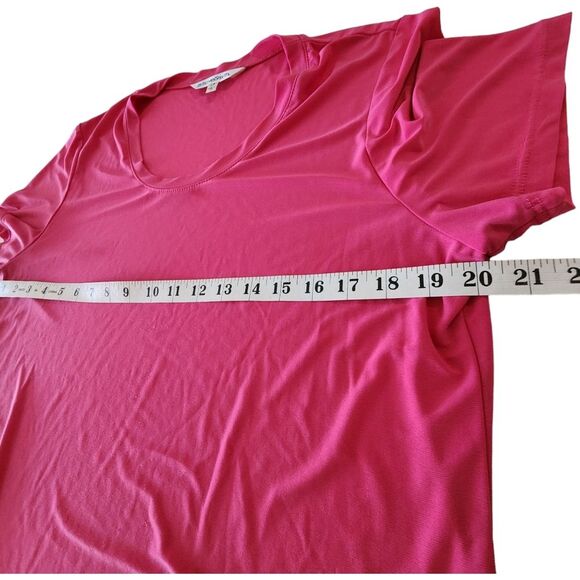 Travelsmith Hot Pink Short Sleeve T-Shirt Women Size LP - Picture 8 of 10